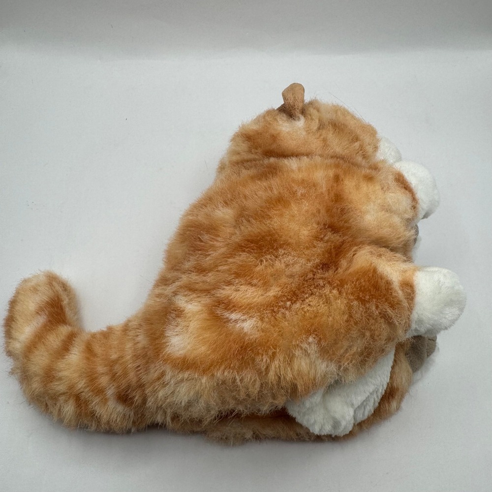 Folkmanis Orange Tabby Kitten Hand Puppet Plush Toy Orange White Ginger Cat 2845 - Picture 5 of 7